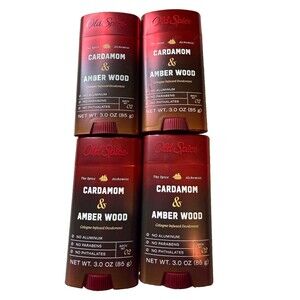 Old Spice Alchemist Deodorant Stick Cardamom & Amber Wood 3 oz 2 Pack